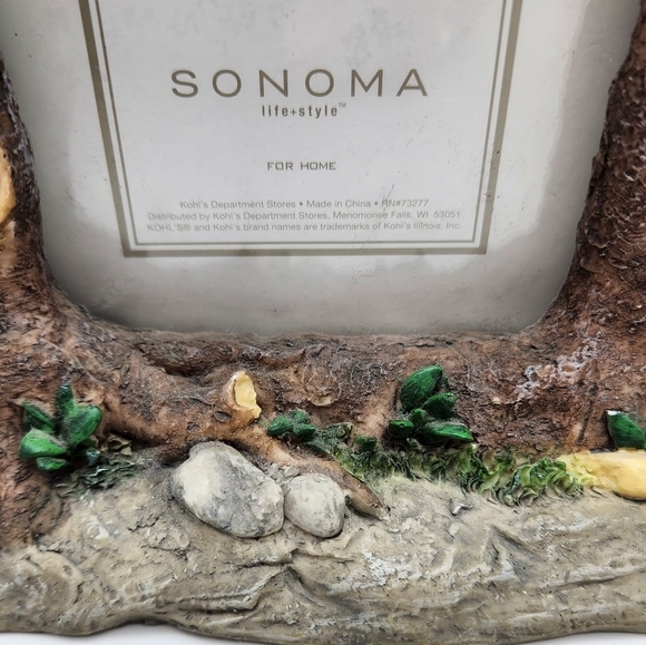 Sonoma Tropical Parrot Picture Frame 4.5x6 outer handpainted stoneware. 3.5 x5 - Picture 6 of 8